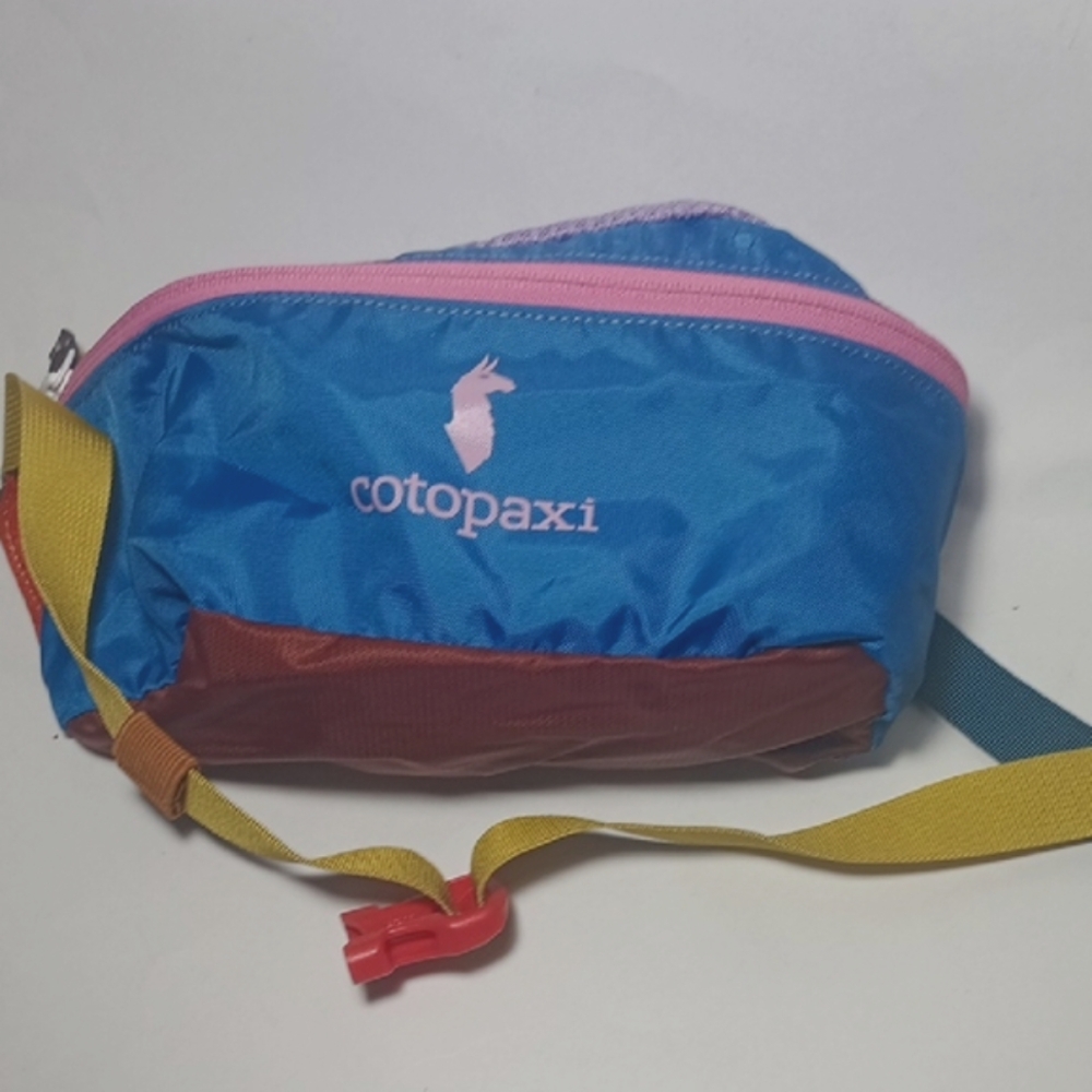 Cotopaxi Colorful Fanny Pack with Blue and Purple - Picture 10 of 11